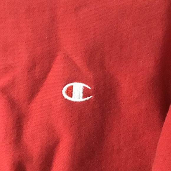 Red Champion Cropped Sweater - Picture 3 of 3